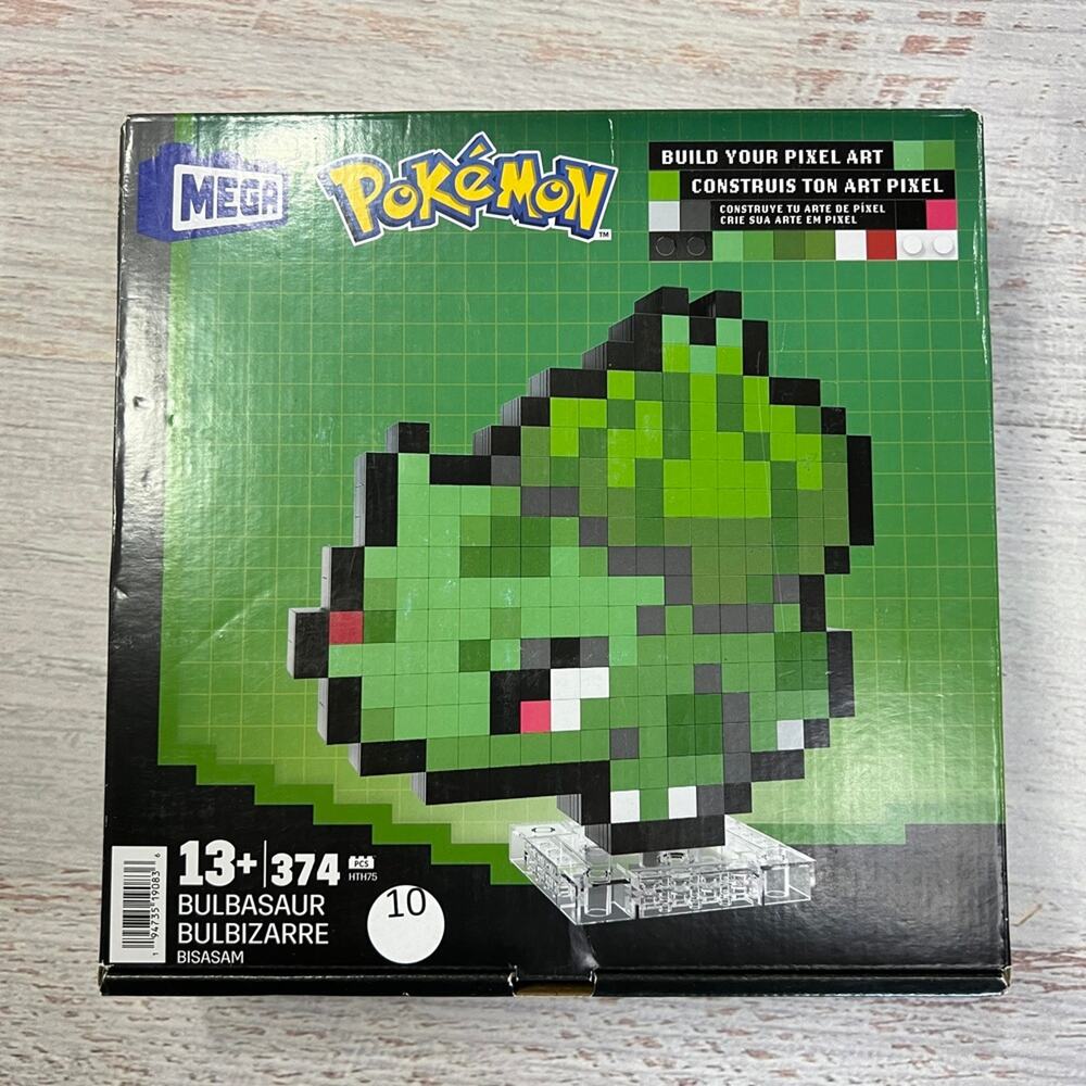MEGA Pokemon Bulbasaur Pixel Art Building Set 374 PCS NEW